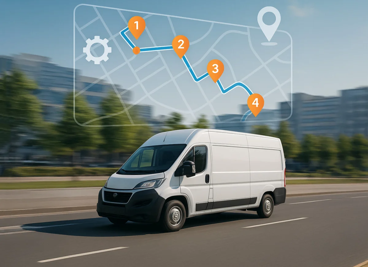 route map and van - Transport Optimisation Software