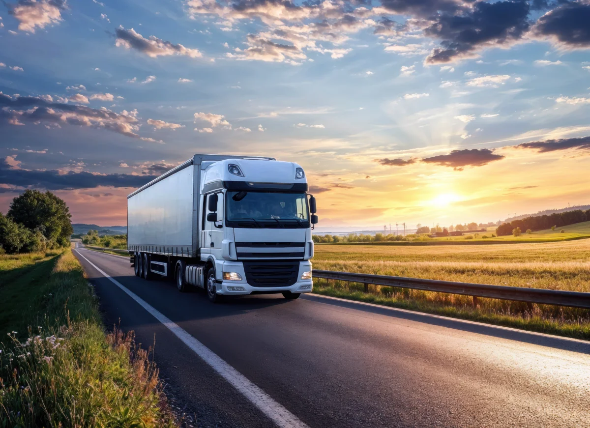 HGV Lorry on country road