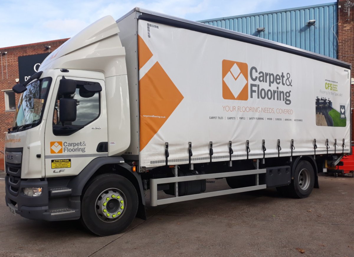 Carpet and flooring truck