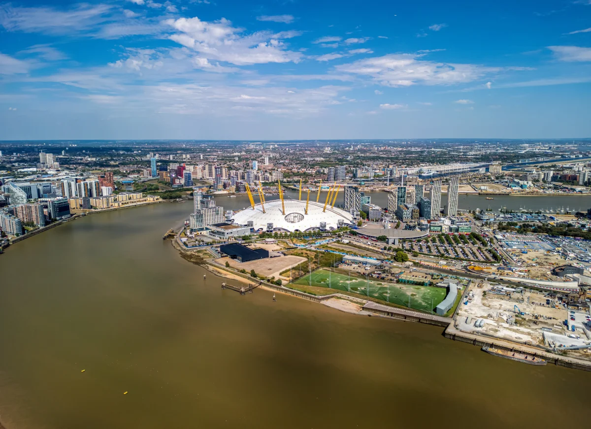 River Thames and O2 London