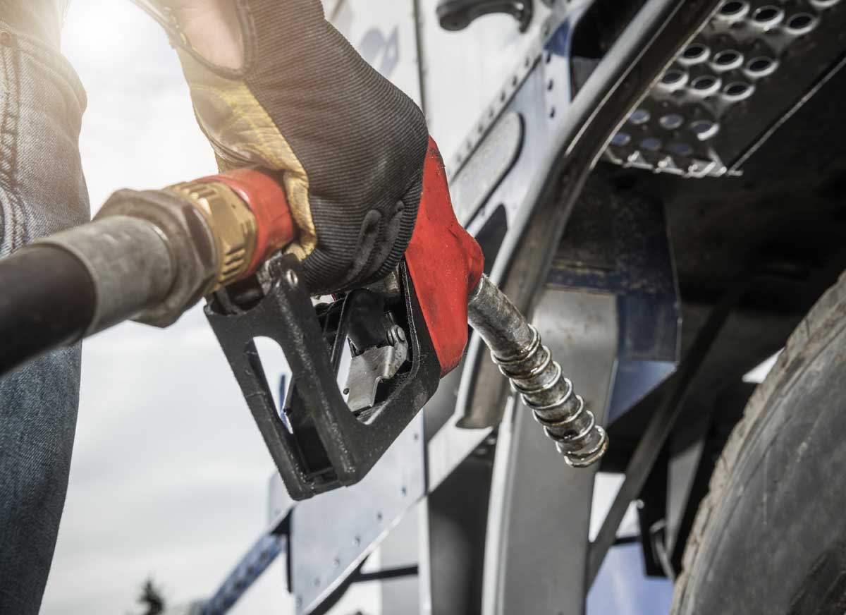 HGV refuelling with diesel