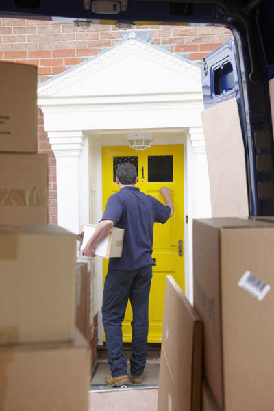 home delivery door knock