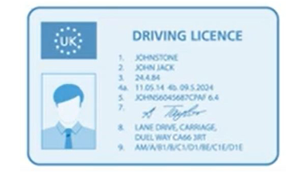 driver licence photocard icon